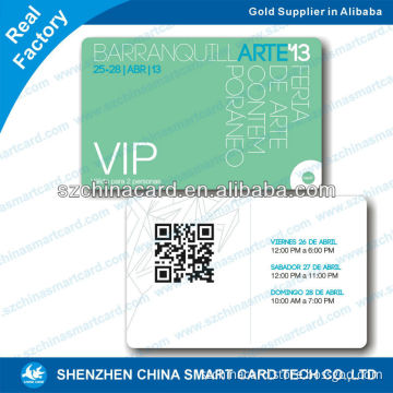 cr80 plastic pvc make qr code membership cards